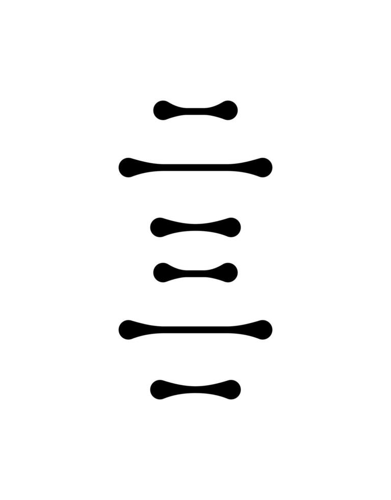 A black and white image of a line of four spoons vector