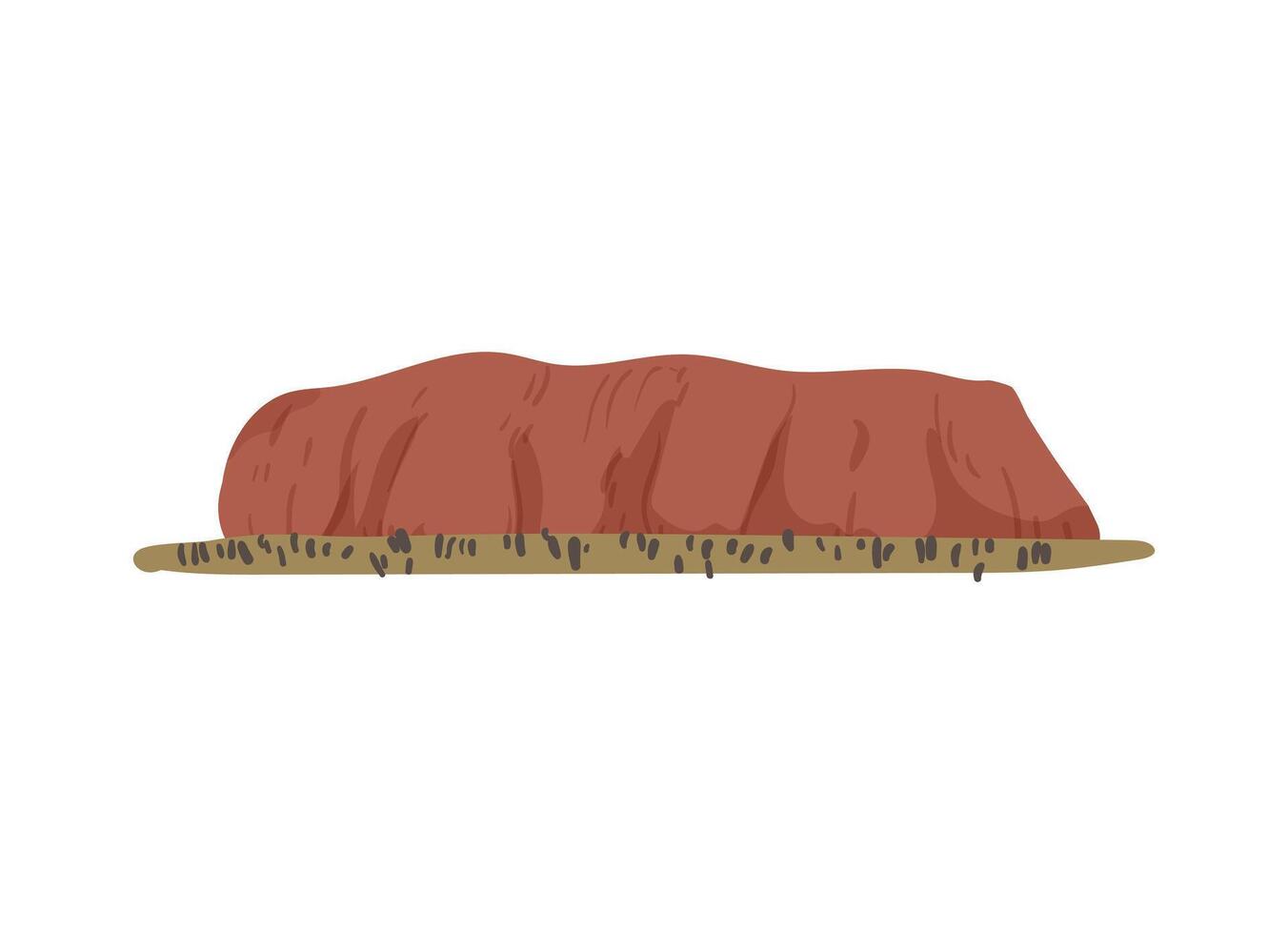 Large Red Rock vector