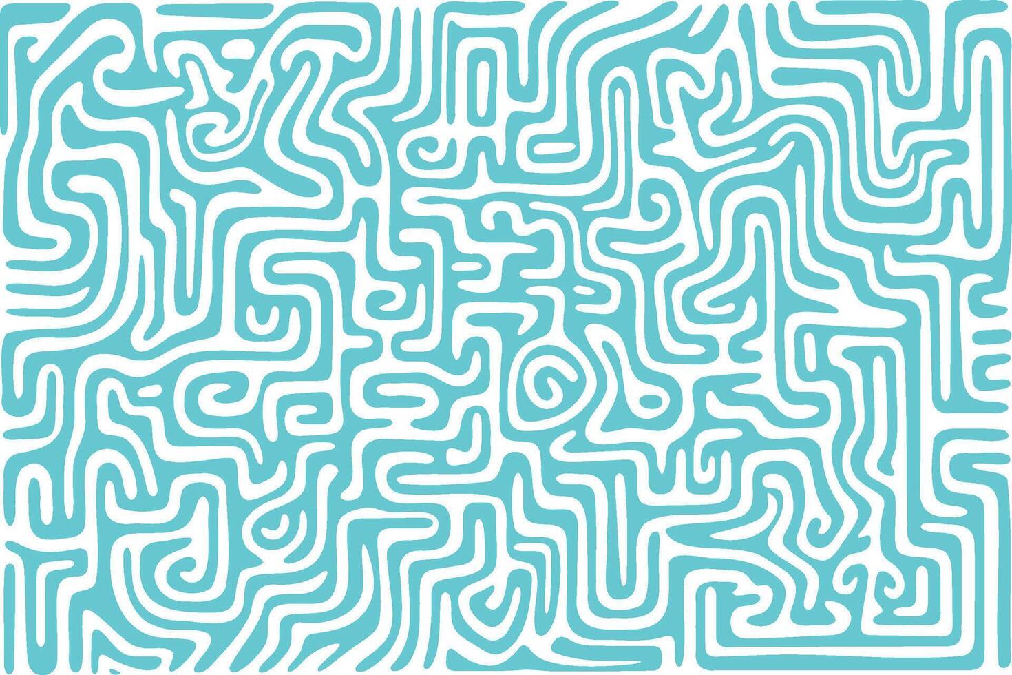 Abstract maze design with flowing lines in a light blue color scheme for creative projects vector