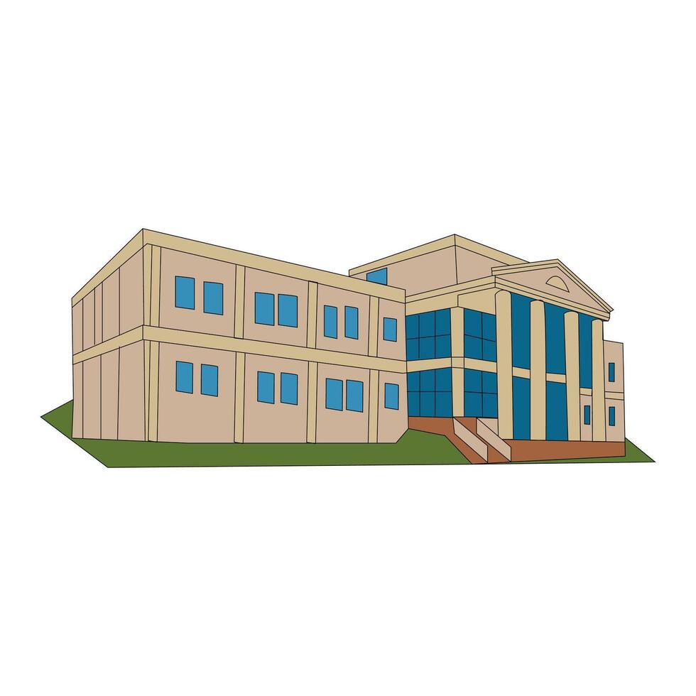 Buliding,home,house Flat illustration, icon for graphic design.Flat Style Design vector