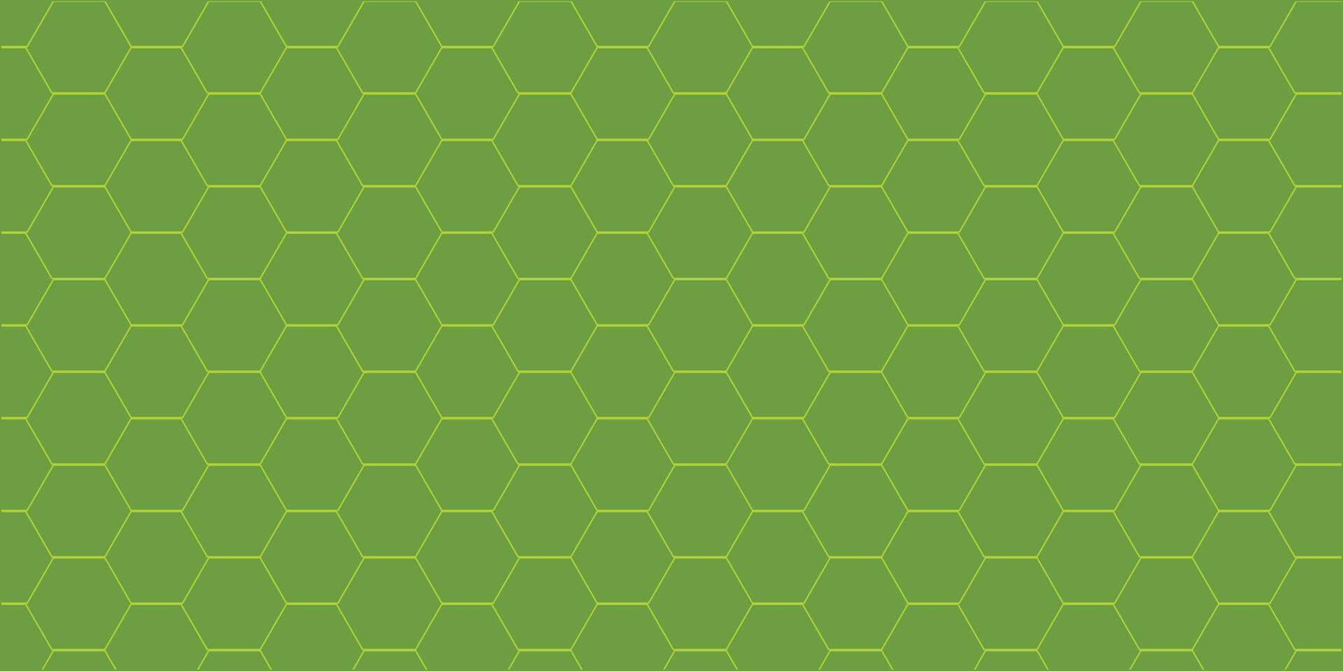 Hexagonal Grid Pattern on Green vector