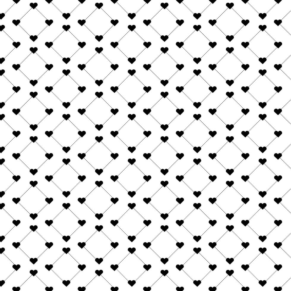 Geometric Black Heart Pattern vector