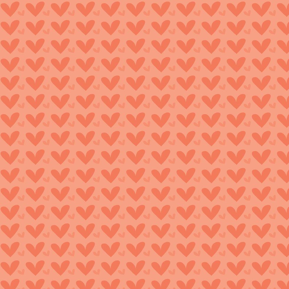 Seamless Heart Pattern, Romantic Heart Pattern vector