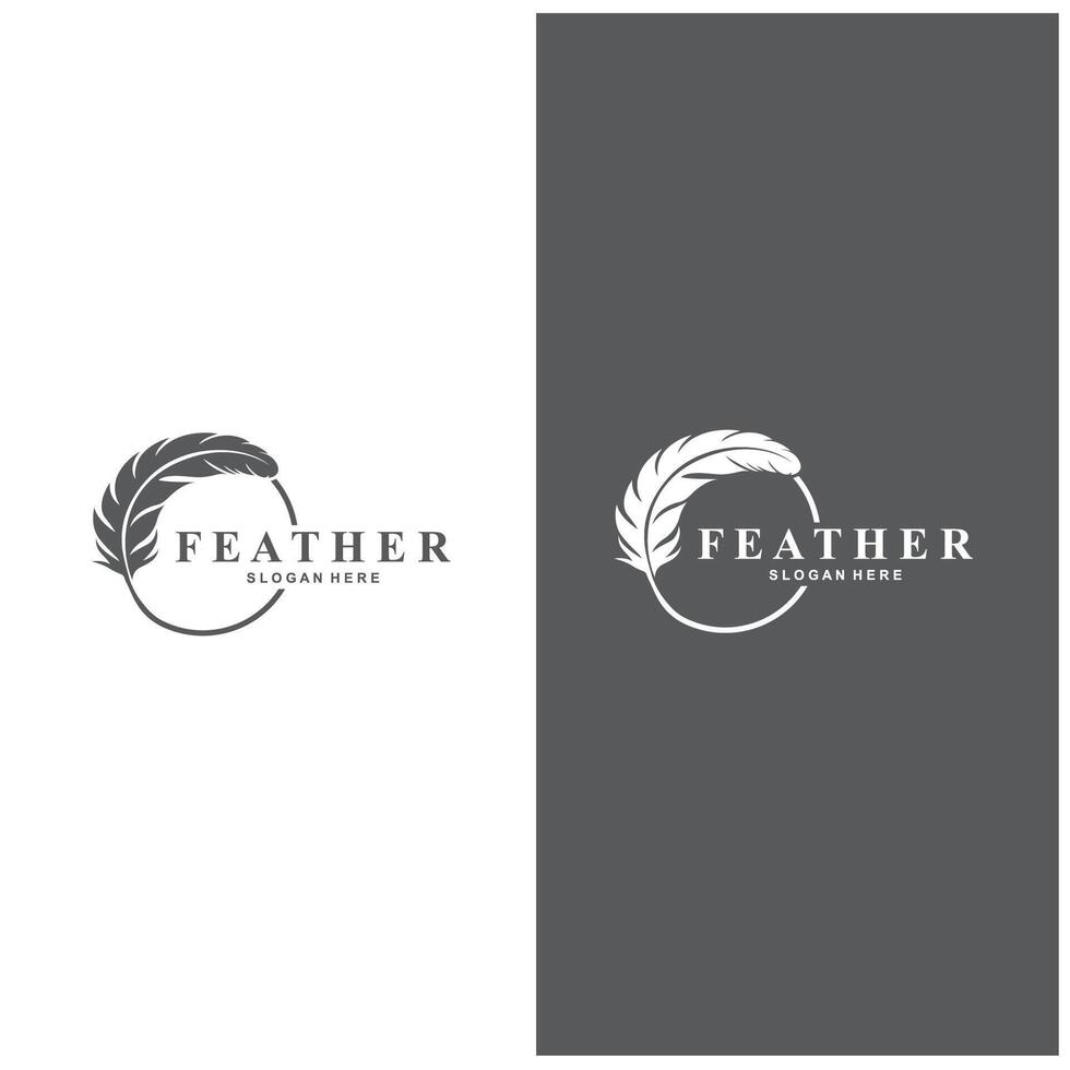feather logo design for a feather feather logo design vector