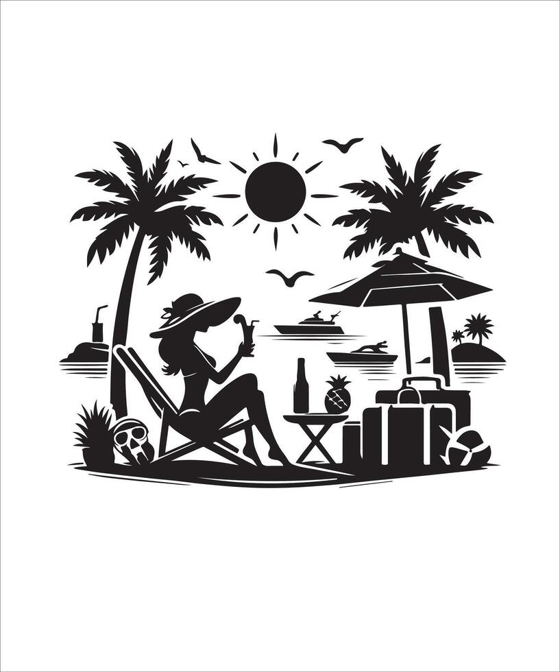 summer holiday background vector