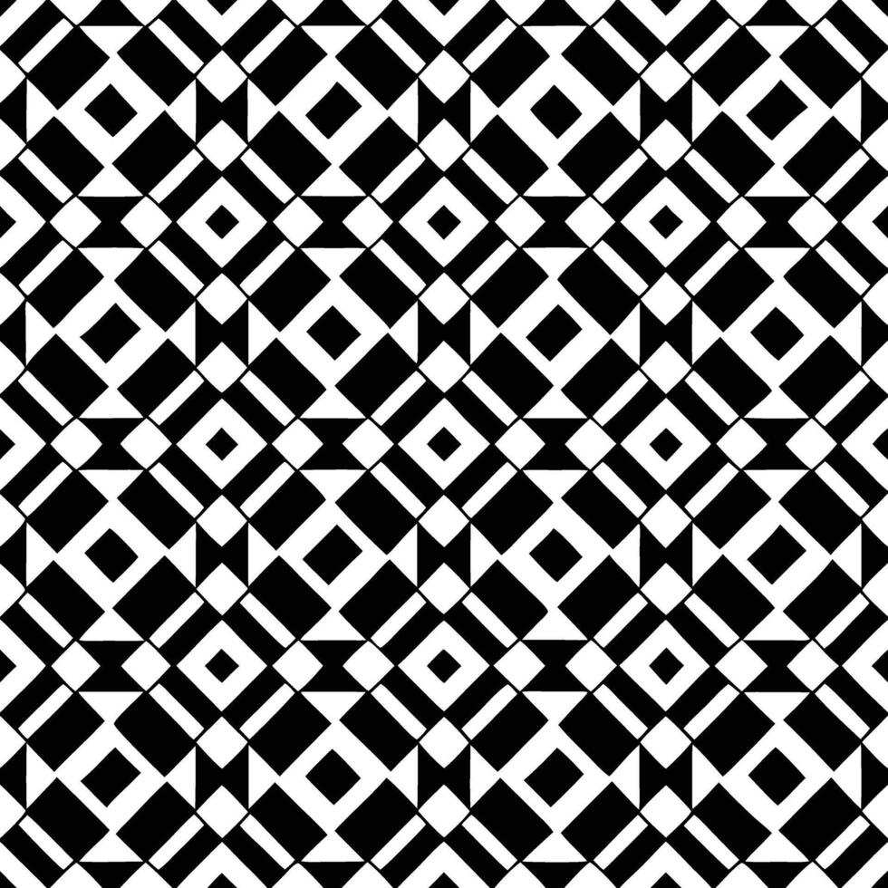 Seamless Black and White Diamond Patterns Geometric Design vector