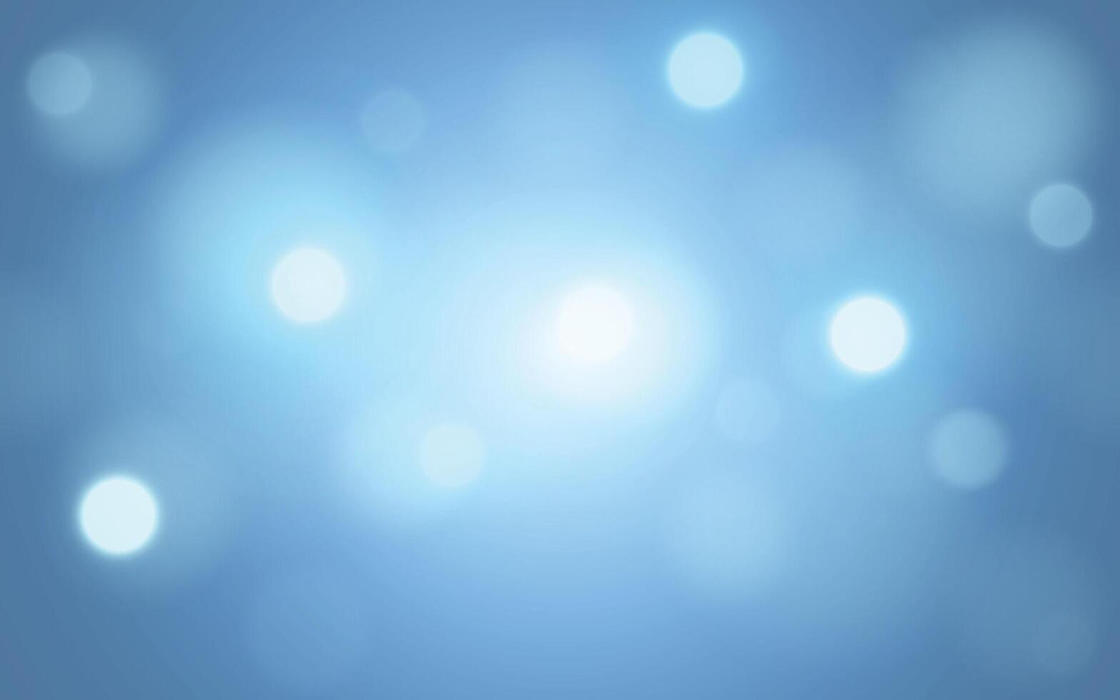Soft Blue Bokeh Light Background. Calm and Serene Blurred Light Effect. Background decoration vector