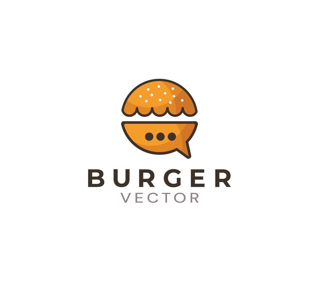 Contract burger logo art vector