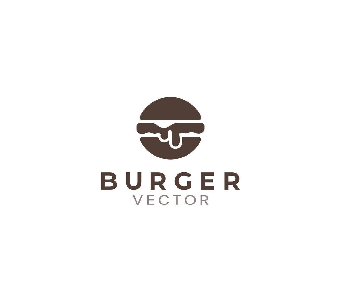 Burger house vectors icon design