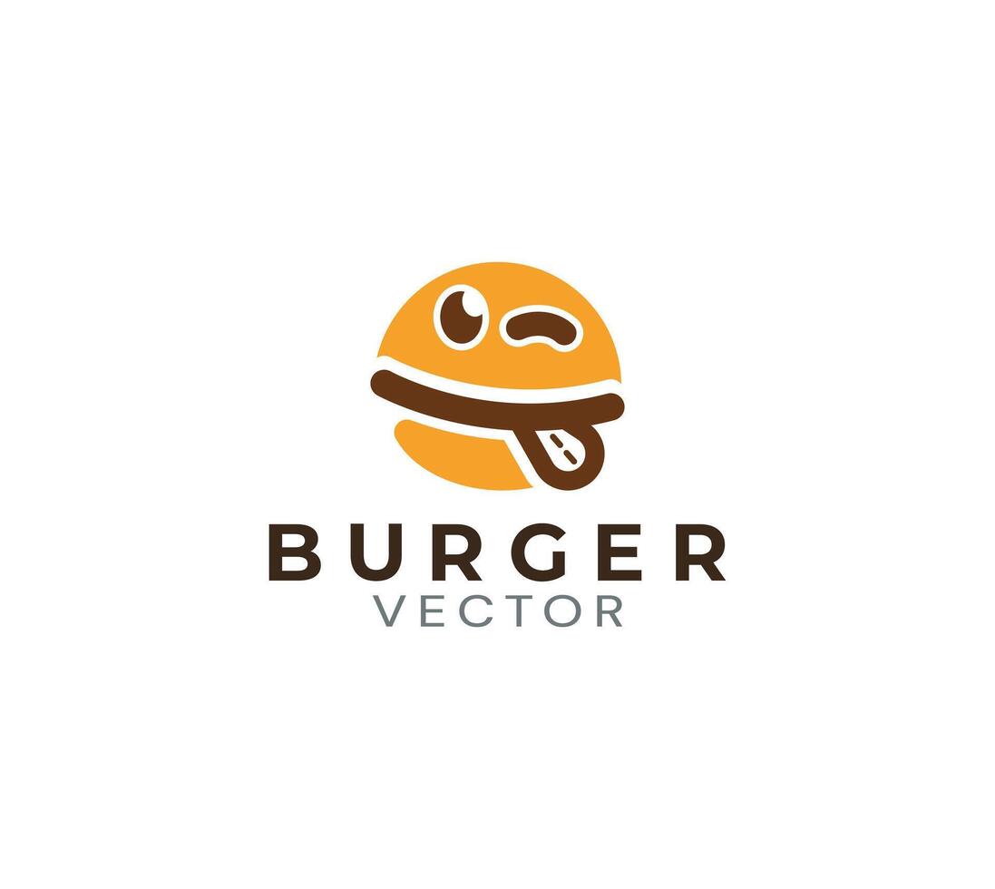 Delicious burger shop vectors logo design