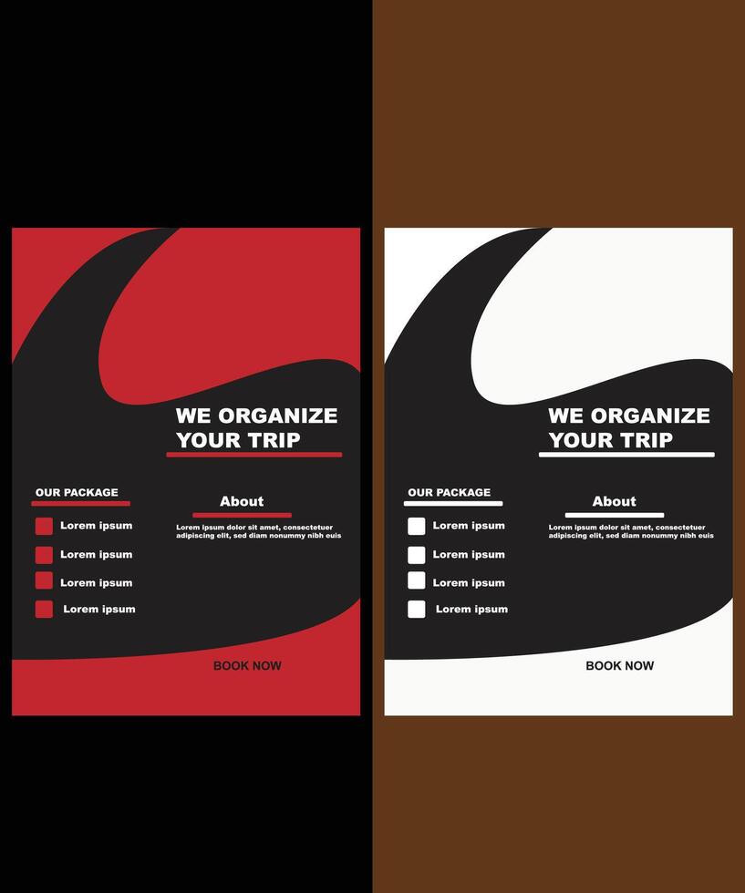 flyer design template layout vector