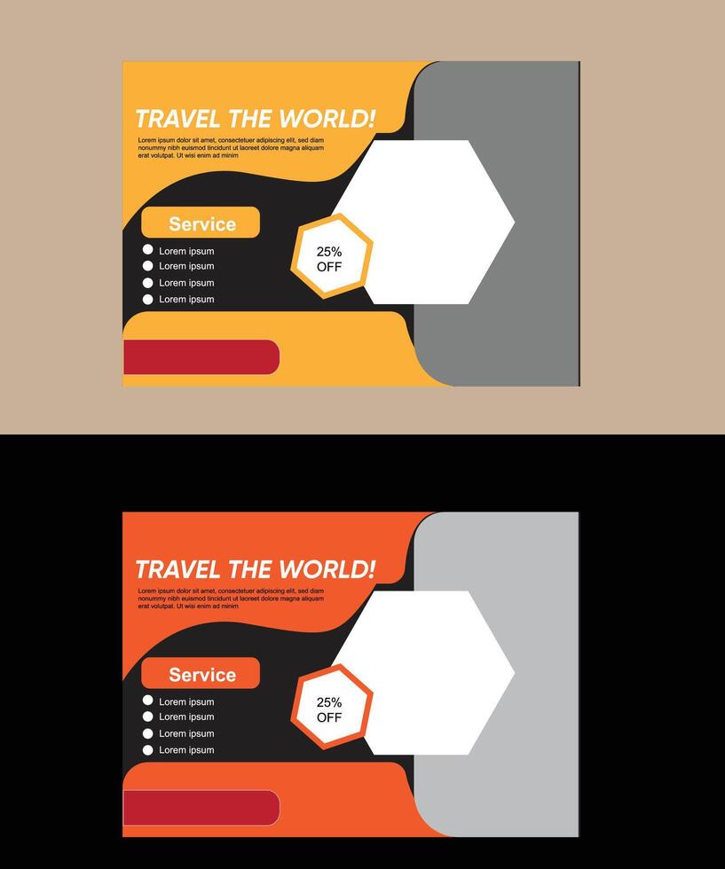 tour,travel post banner design vector