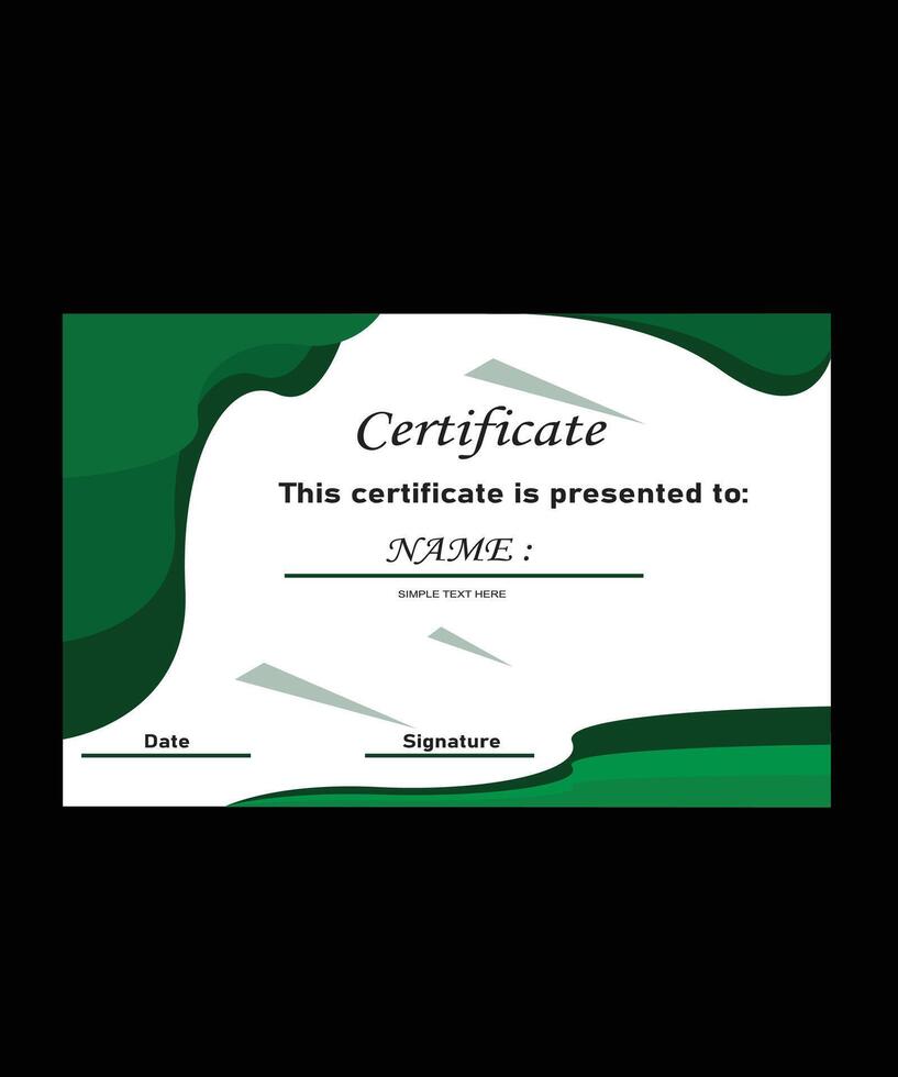 luxury certificate of achievement vector