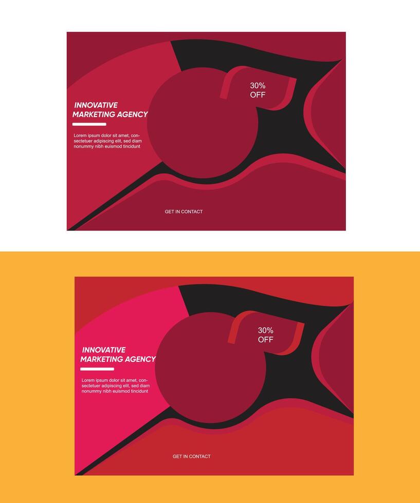 Digital marketing agency post design vector