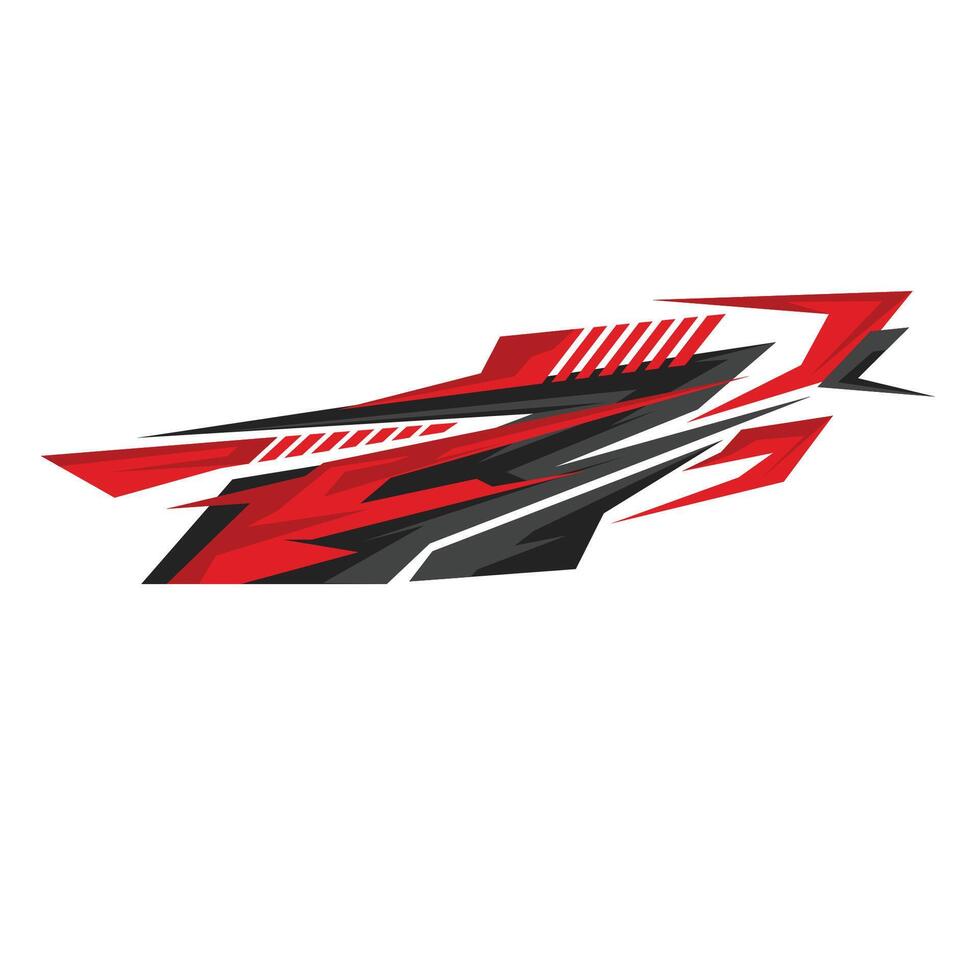decal livery design for racing car body wrap. modern car modification decal vector