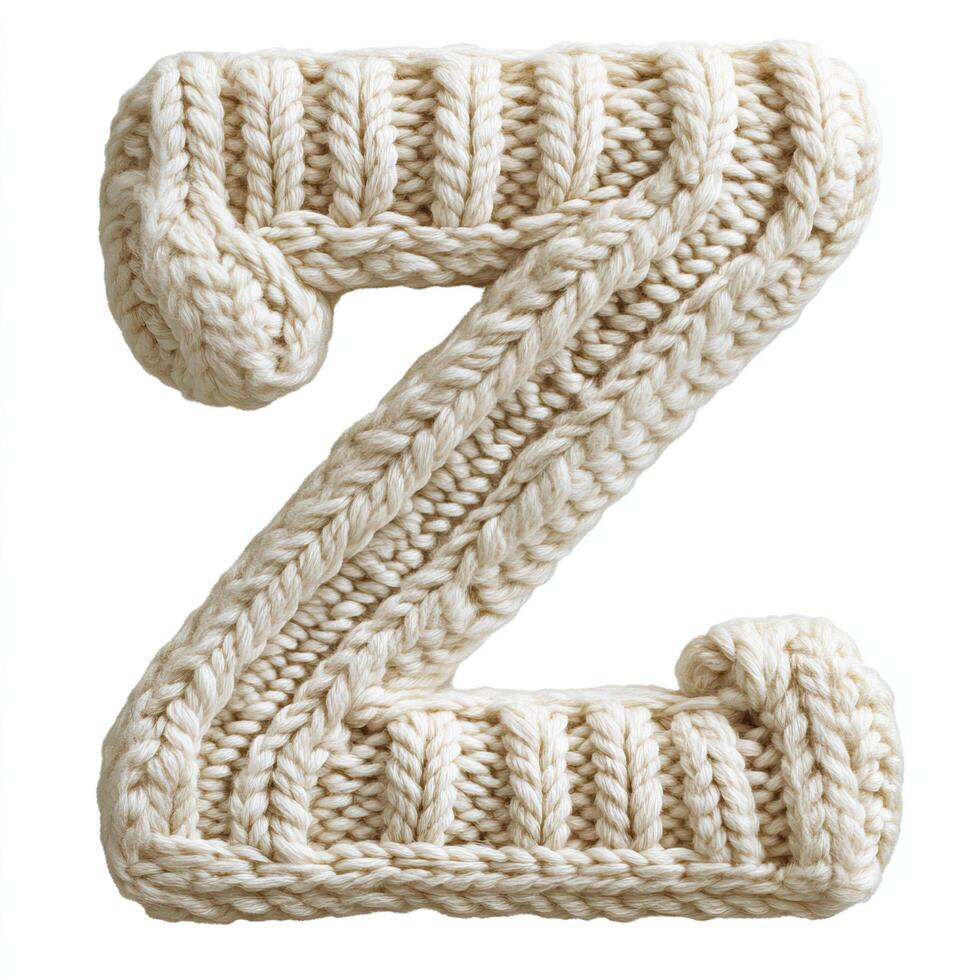 Creative knitting action crafting a cozy 'z' shape in a home studio setting inspiring diy projects close-up textile art photo