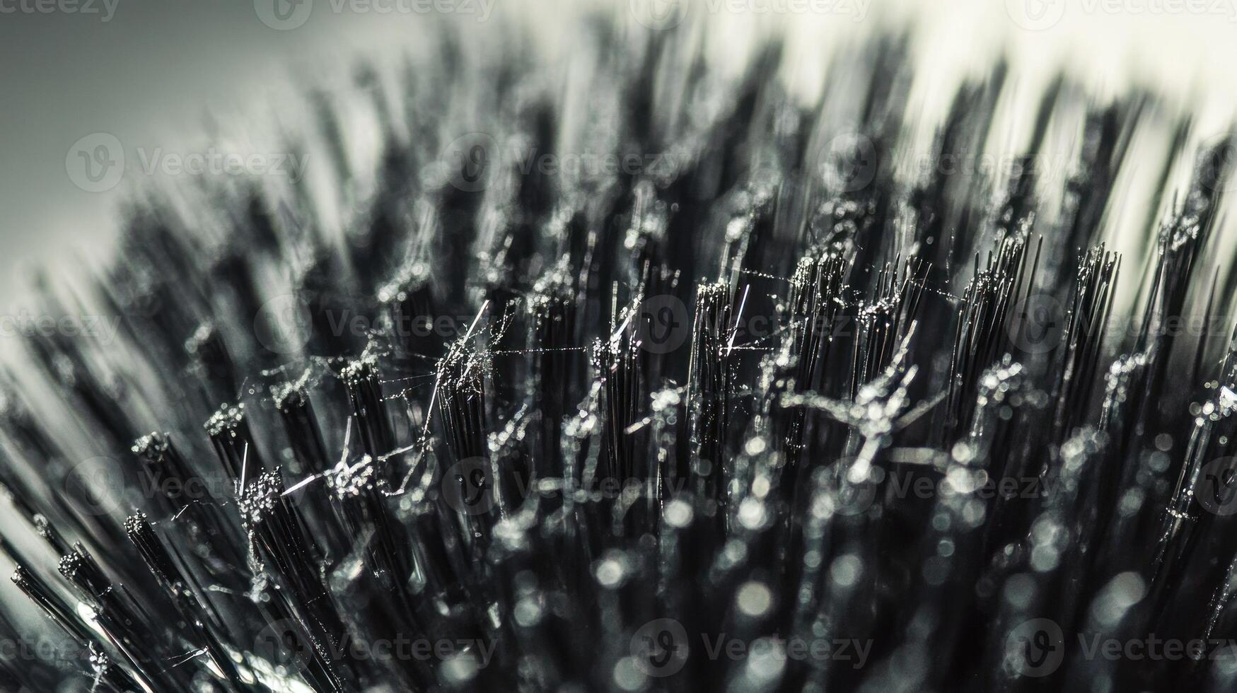 Close-up of a Black Bristle Brush photo