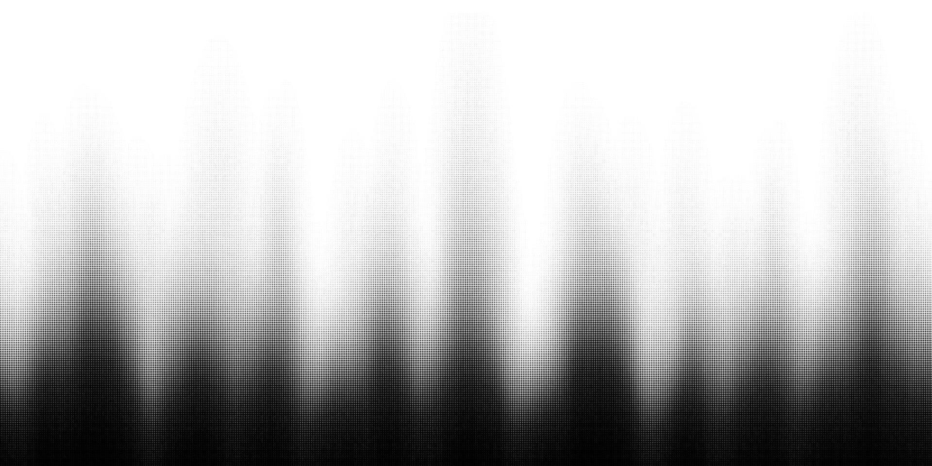 Dotted halftone gradient texture. Black and white abstract background. Halftone effect. illustration vector
