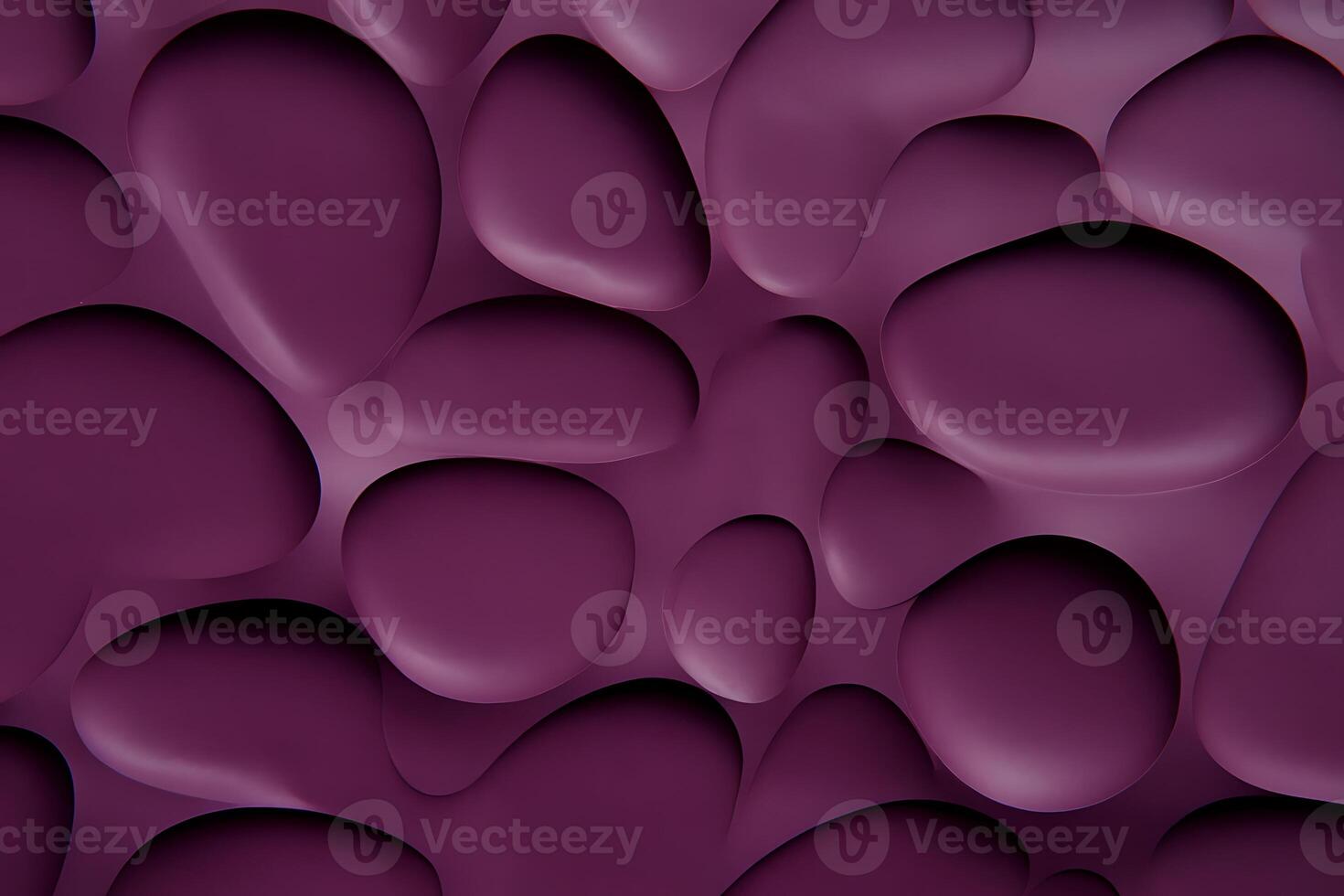 A purple wall with many different shapes photo