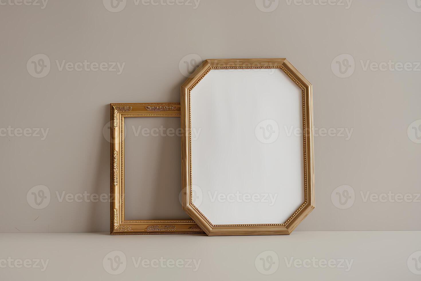 Elegant Gold Octagonal and Rectangular Frames photo