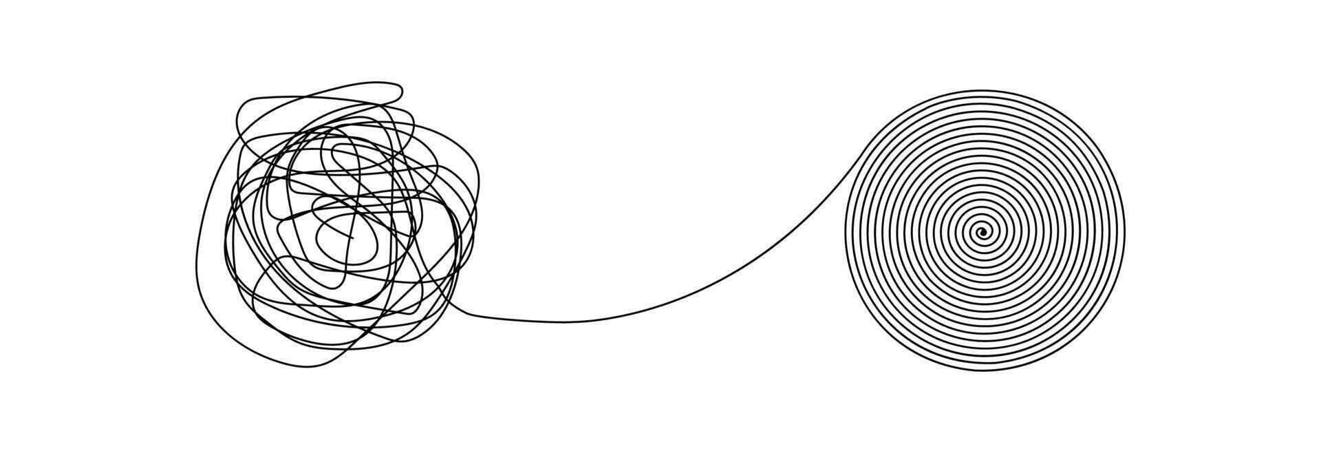 Untangling the tangled tangle. vector