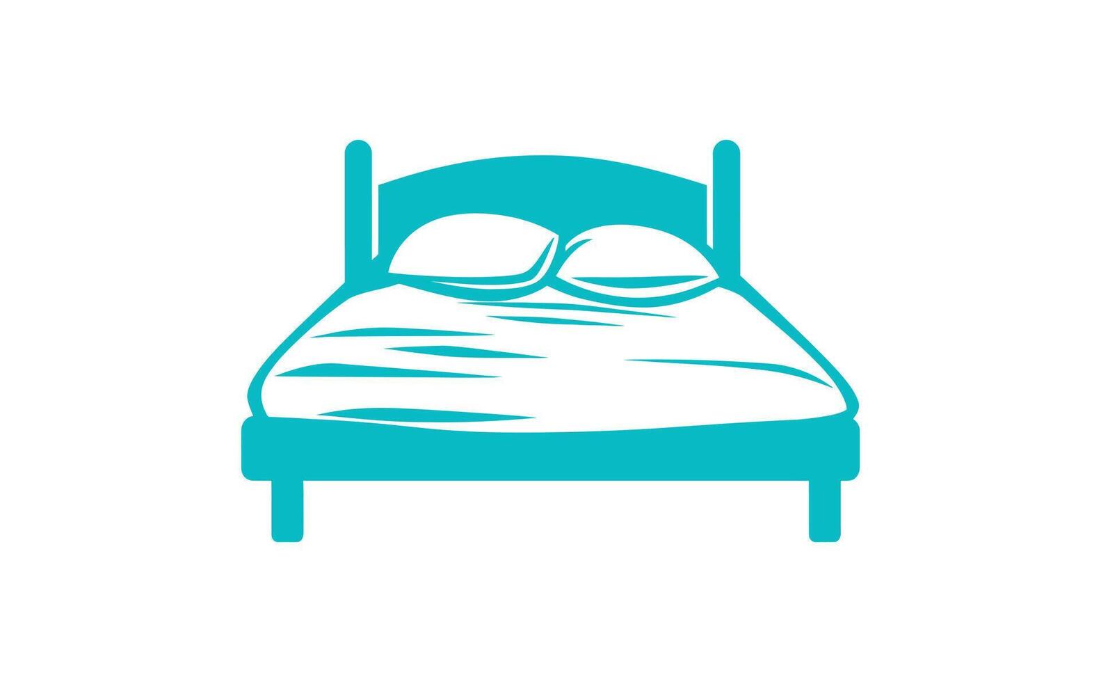 Bed icon illustration vector