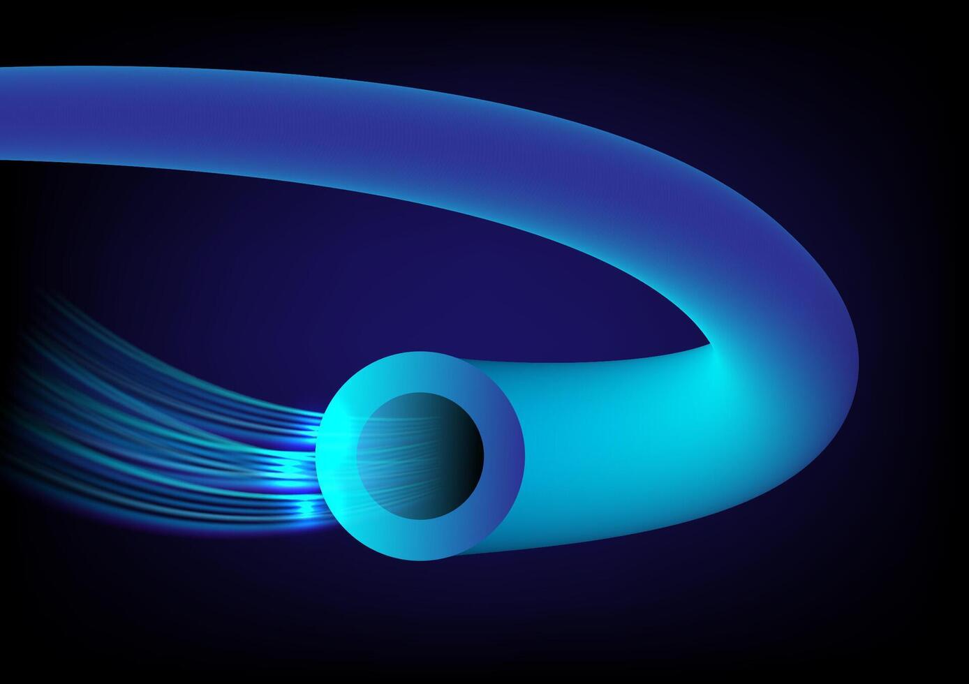 Abstract background with internet cable tube vector