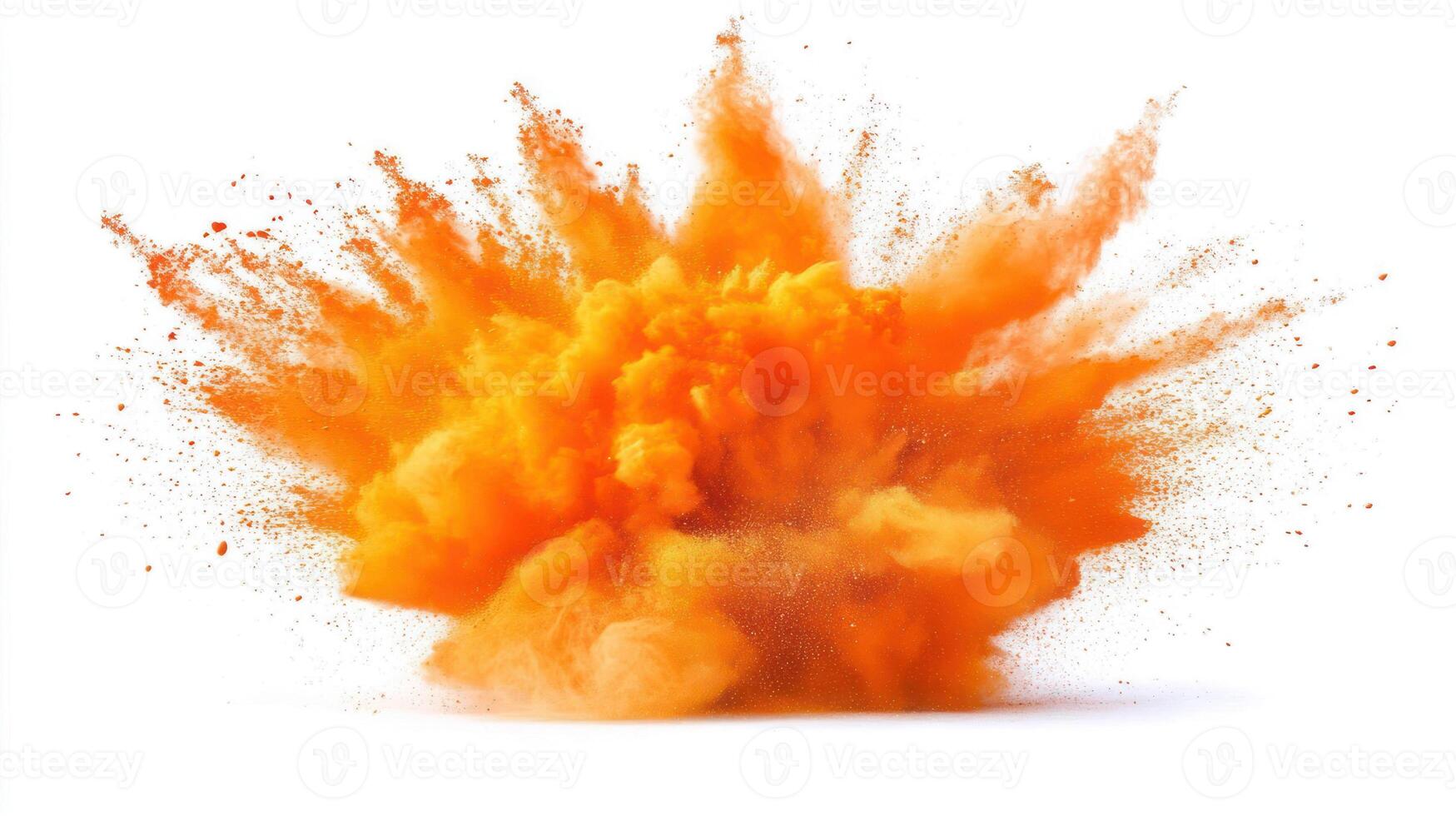 A vibrant orange explosion creating a dynamic and energetic visual effect. photo