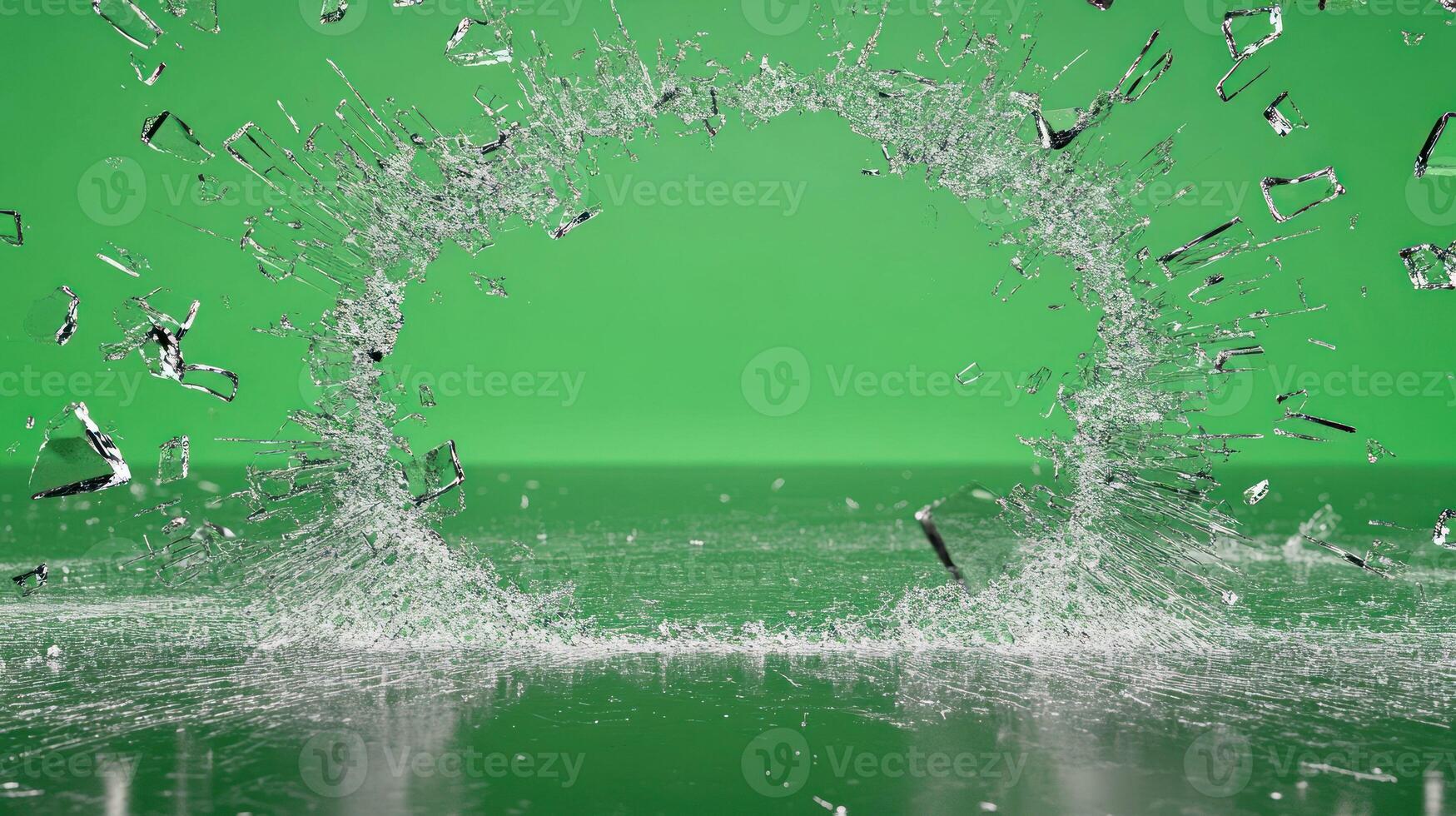 A dynamic splash of water creating a stunning circular pattern. photo