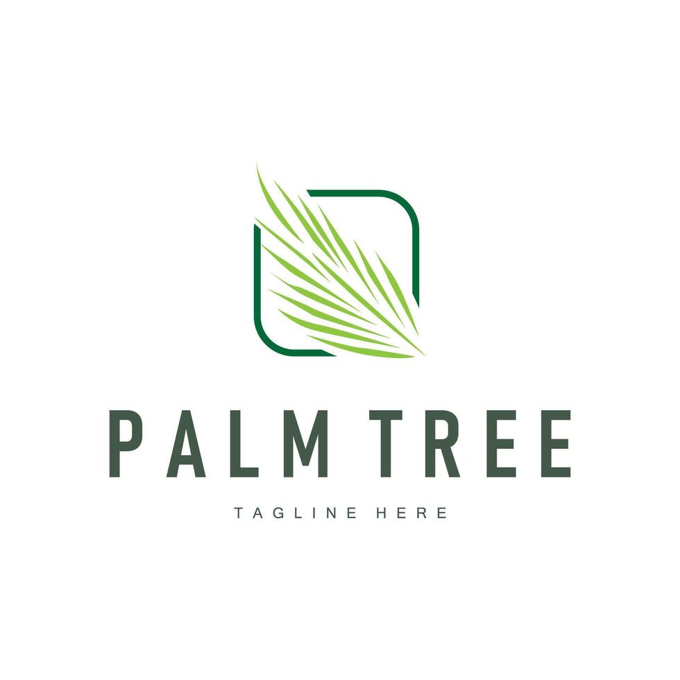 palm logo template for cafe, business, restaurant and other product brands vector