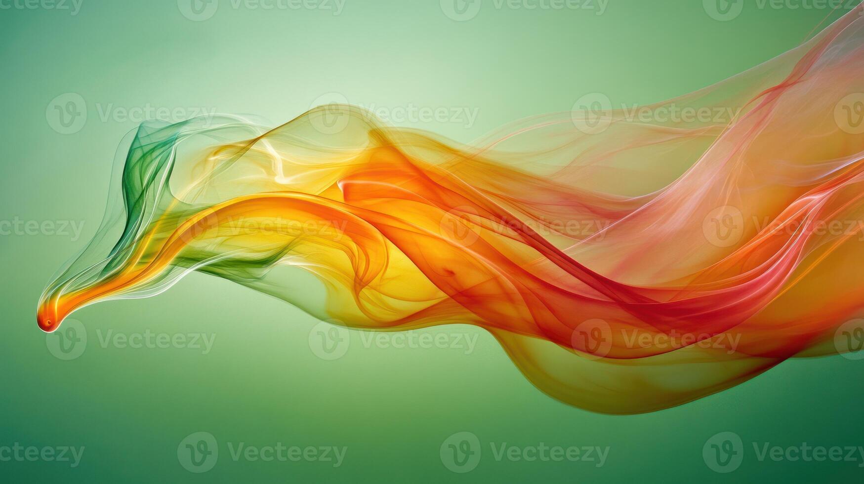 A vibrant blend of flowing colors creating a smooth, abstract design. photo