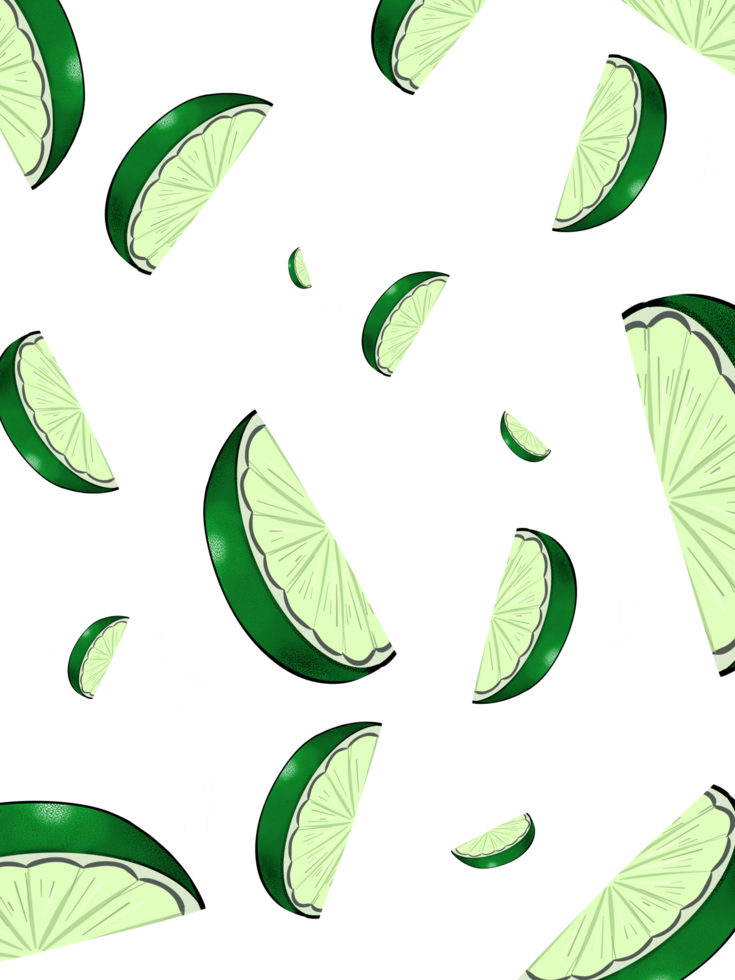 Lime slices background png