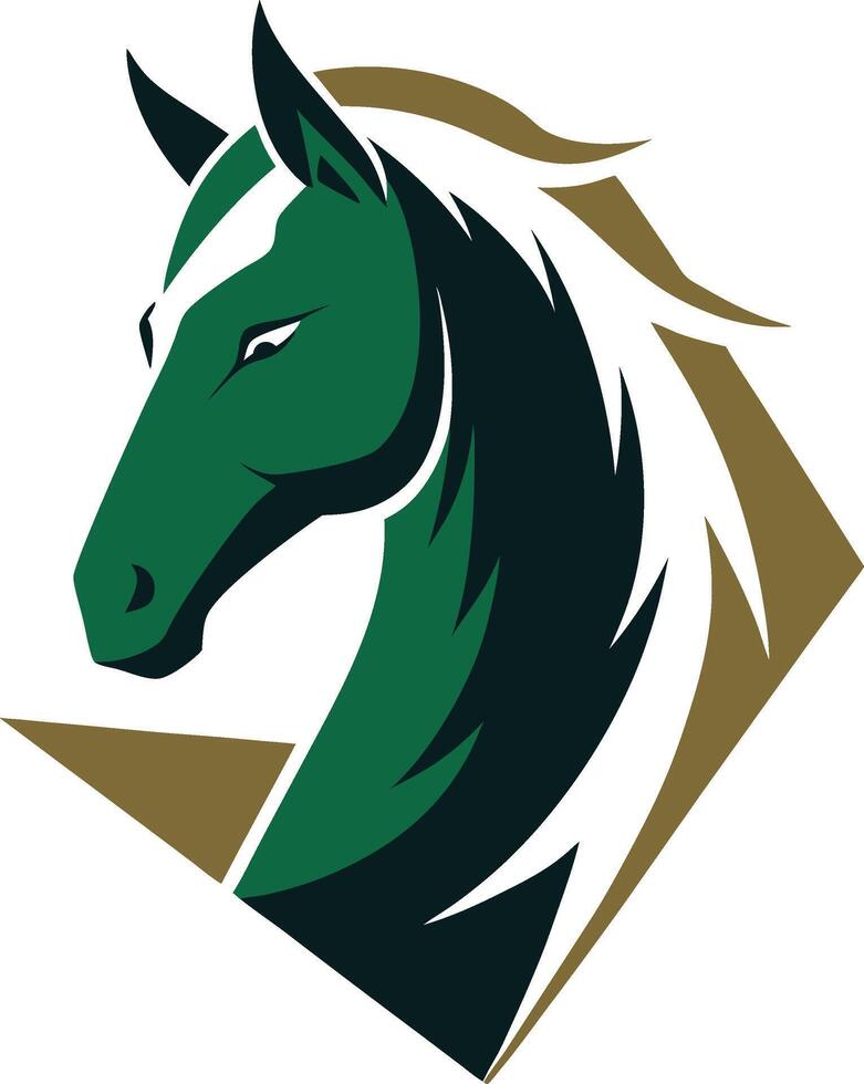 Majestic Stallion Crest horse vector