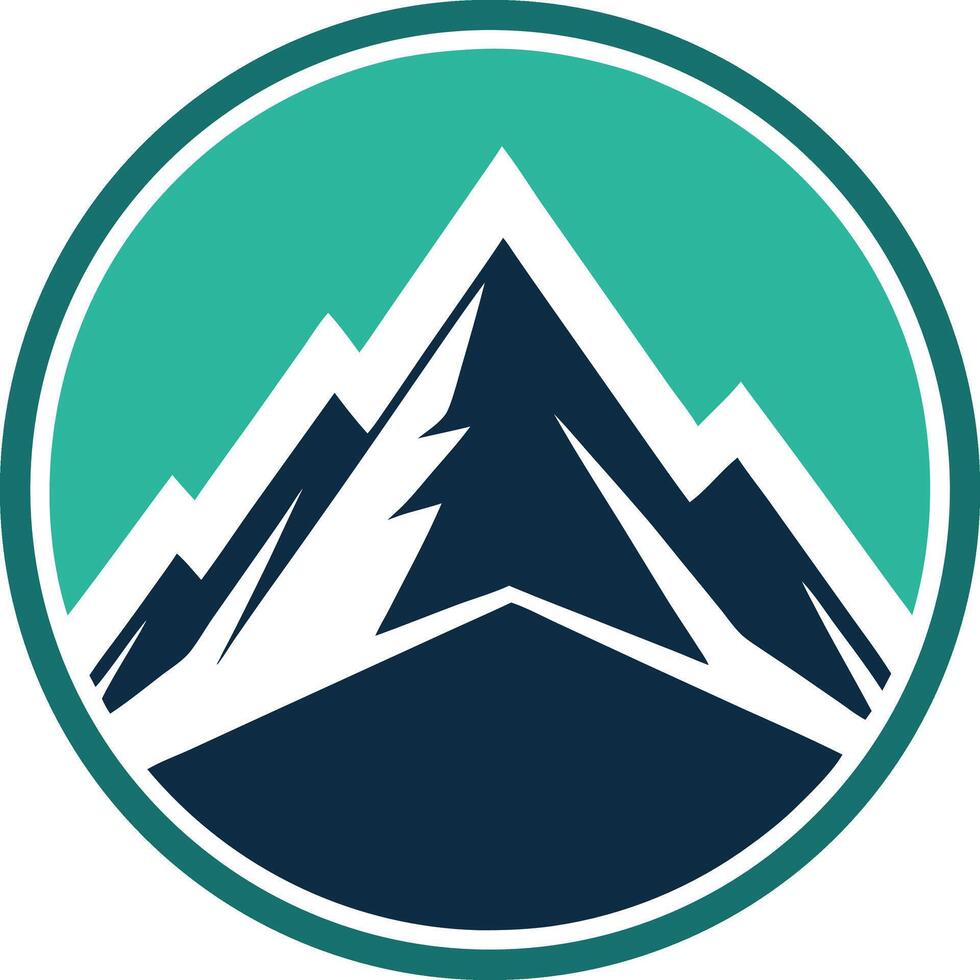 Mountain Peak logo design vector
