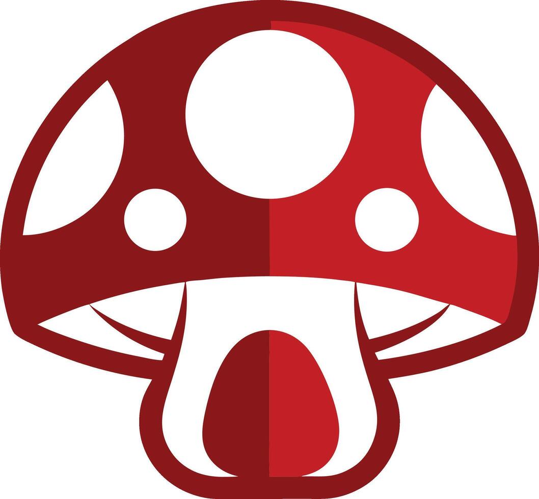 Whimsical Mushroom Icon vector