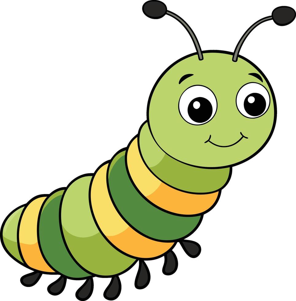 Cute little Caterpillar design vector