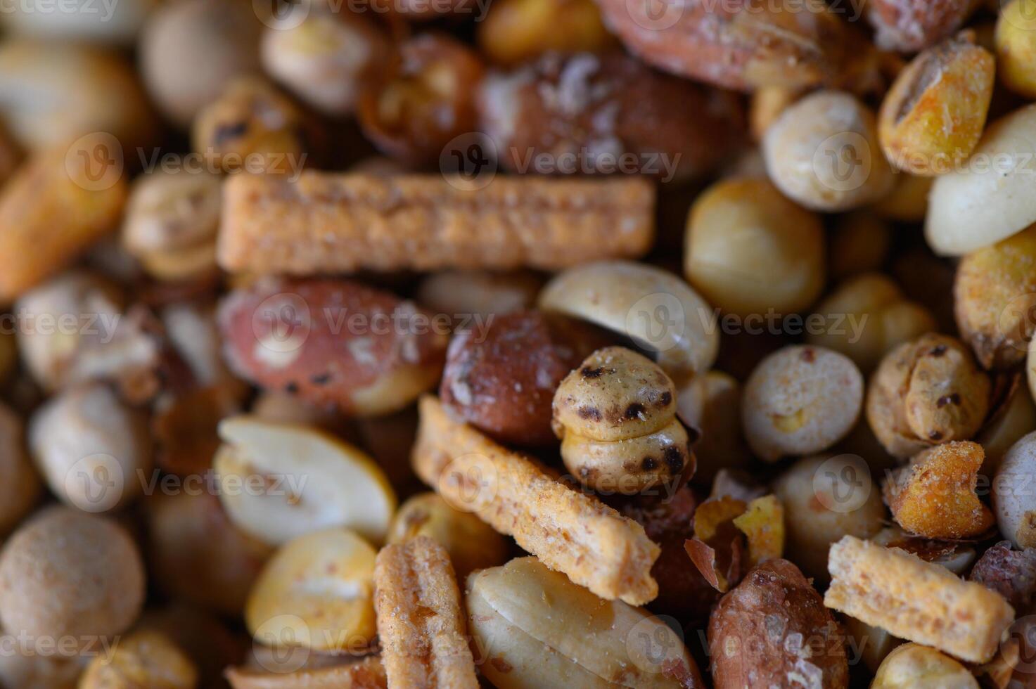 Colorful assortment of crunchy snacks invites delightful munching during a casual gathering photo
