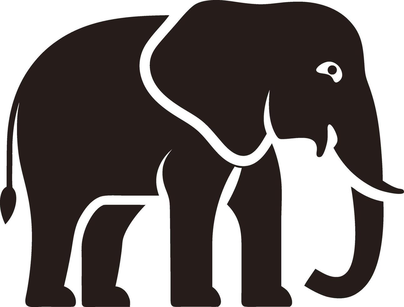 Elephant Silhouette design vector