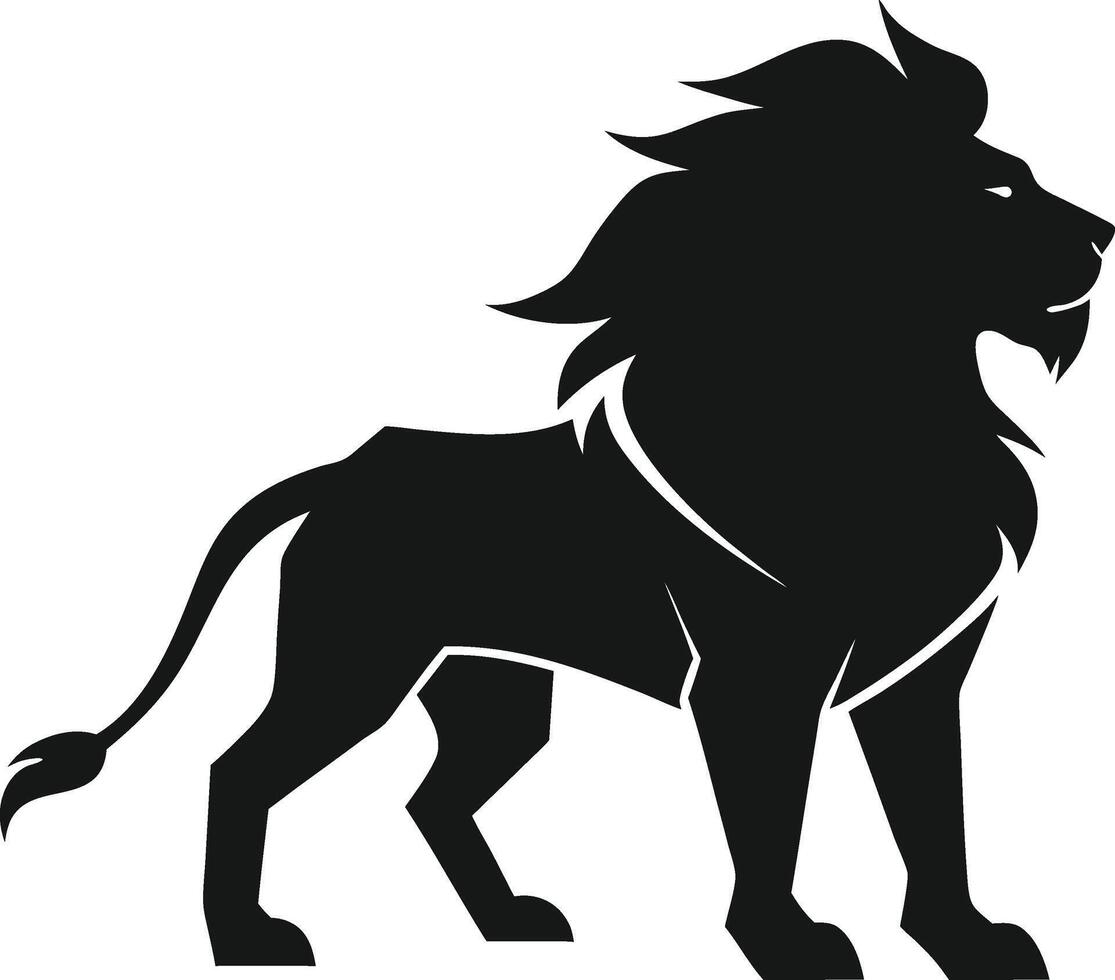 Majestic Lion Silhouette vector