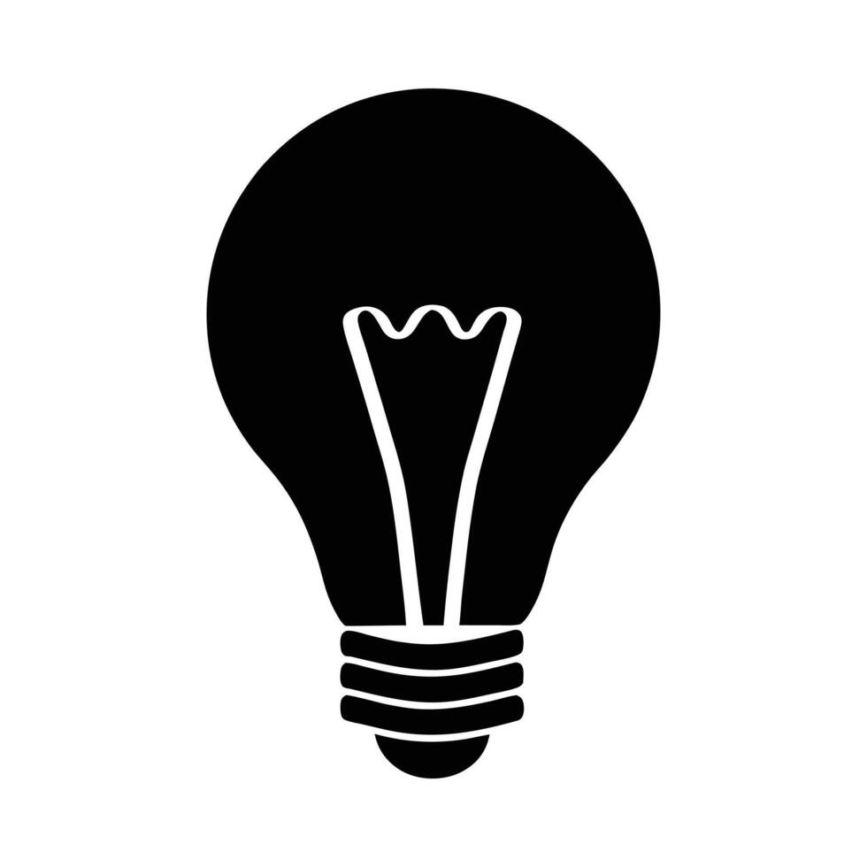 Light Bulb Inspiration Innovative Ideas and Designs with a Heart. vector