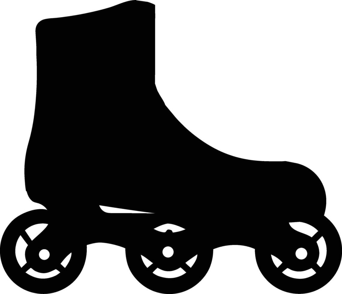 Roller Skate Silhouette vector