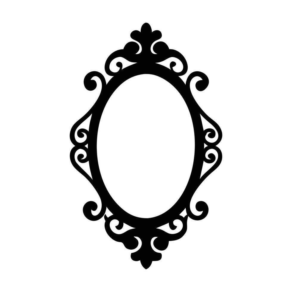 Ornate Oval Frames vector