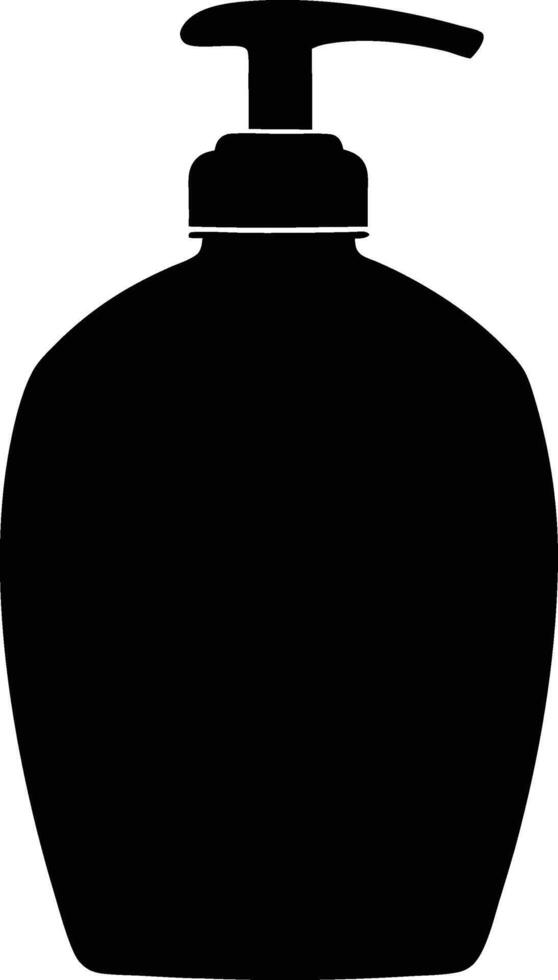 Pump Bottle Silhouette vector