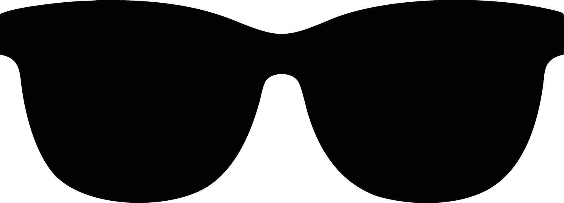 Black Sunglasses Silhouette Iconic Accessories for Style and Sun Protection vector