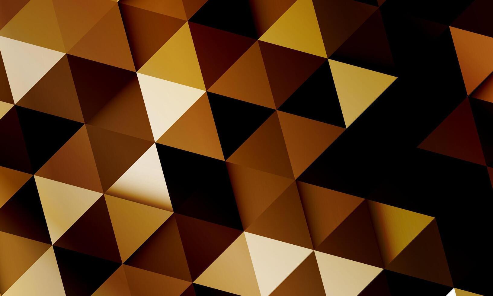 Abstract brown triangular mosaic pattern. Abstract geometric polygonal background. Artistic retro style. vector