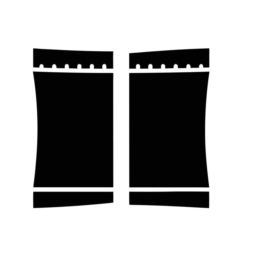 Zip Lock Bag Silhouette vector