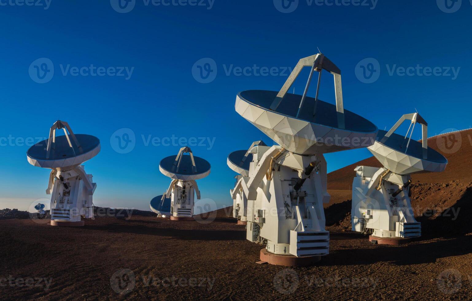 The alma radio telescope photo