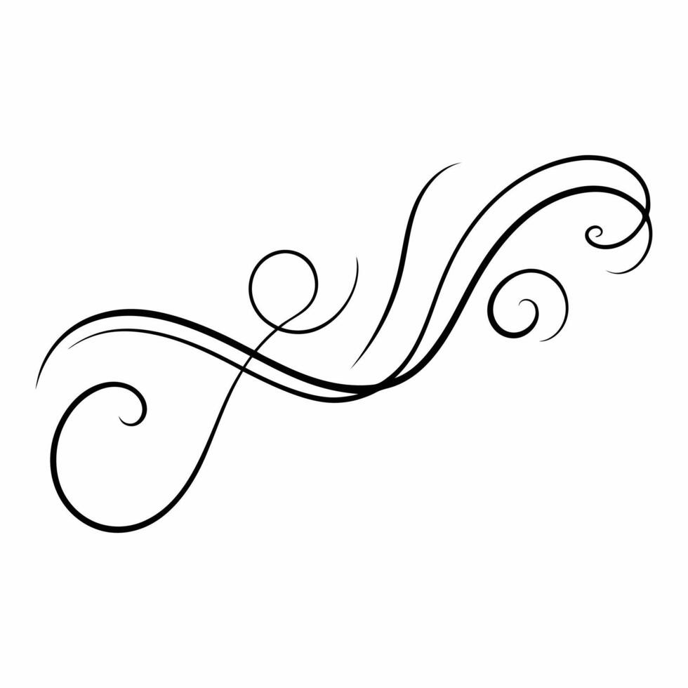curly lettering swirls vector