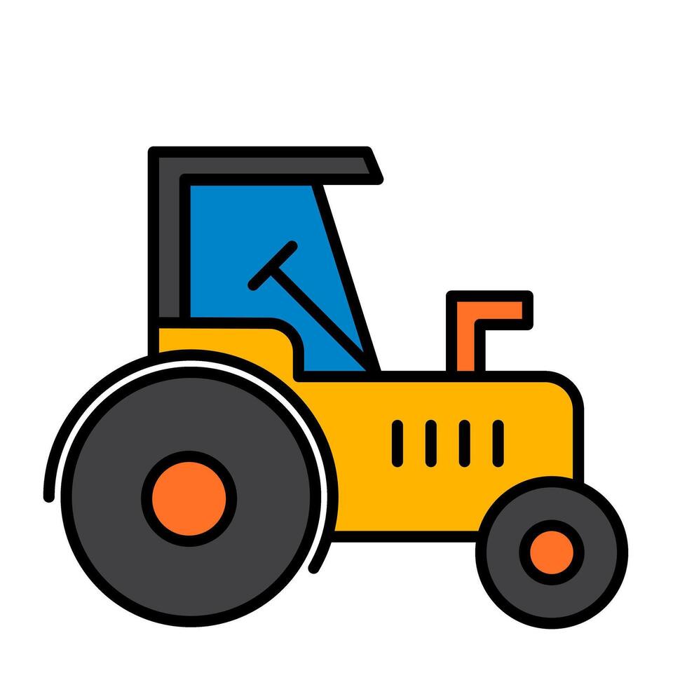 Tractor icon illustration vector
