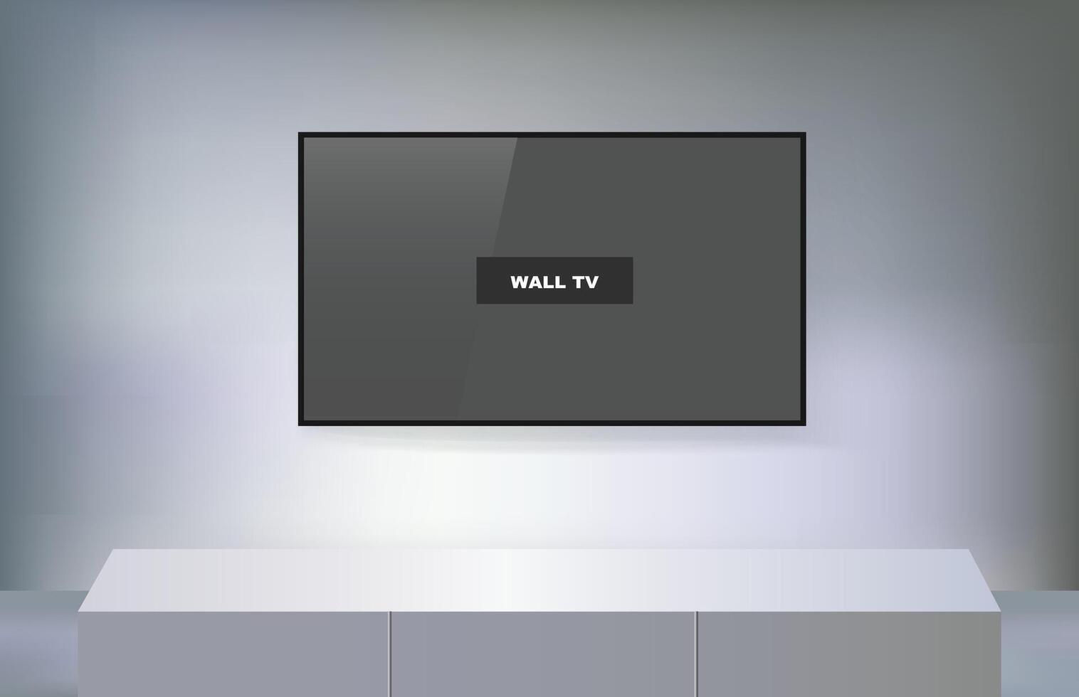 TV room Interior concept vector
